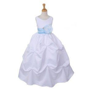 CINDERELLA COUTURE Elegant Dull Satin Floor Length Dress Multisizes 1190WT